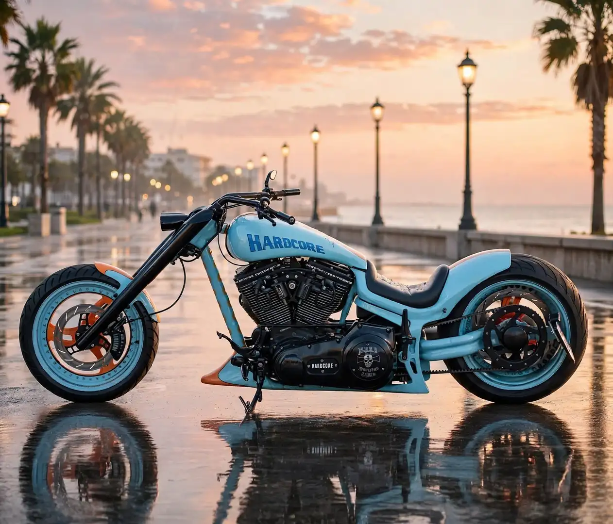 Harley-Davidson V-Rod Walz Hardcore Gulf Azul - 1