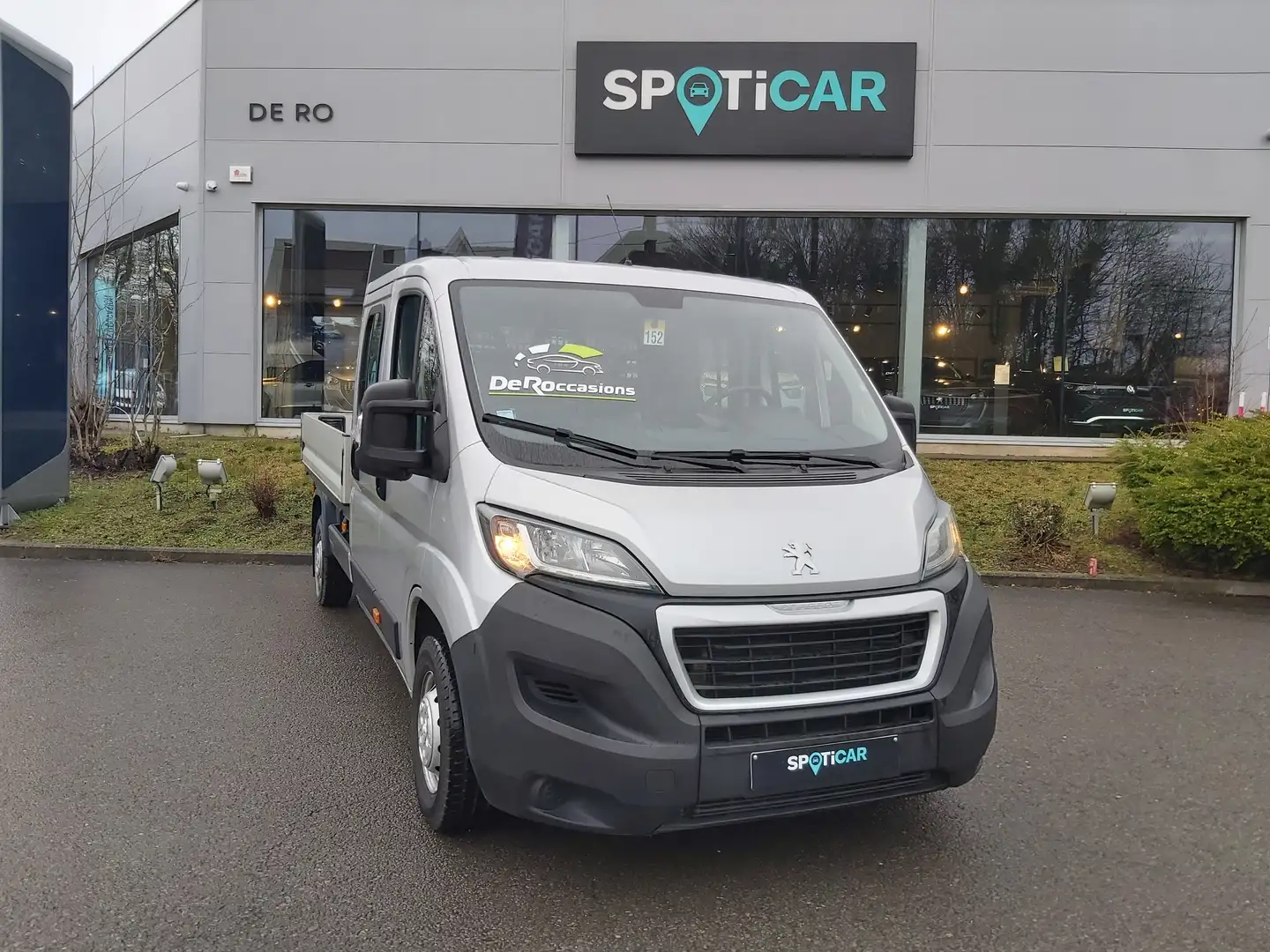 Peugeot BOXER PLATEAU DOUBLE CABINE 335 L3 2.0hdi Zilver - 2