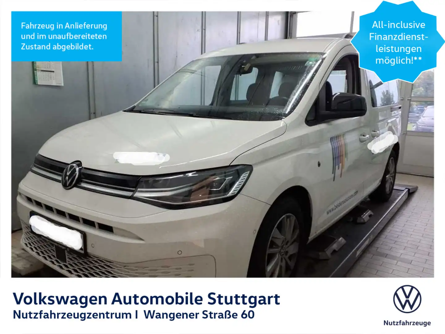 Volkswagen Caddy Life DSG 2.0 TDI Euro 6d ISC FCM Weiß - 1