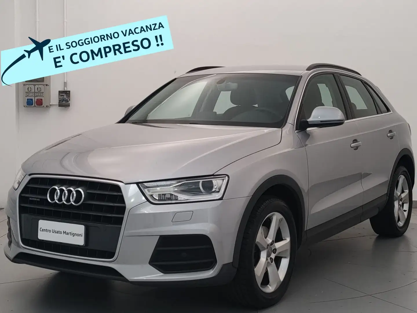 Audi Q3 Q3 2.0 TDI 184 CV quattro S tronic Business Gümüş rengi - 1