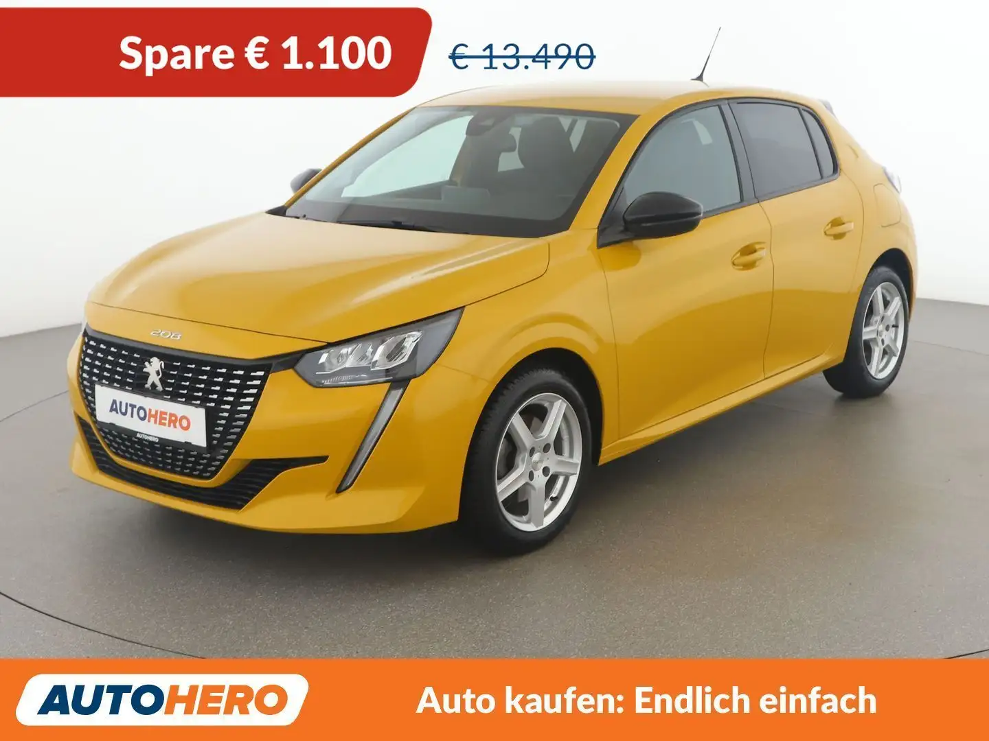 Peugeot 208 1.2 PureTech Allure Gelb - 1