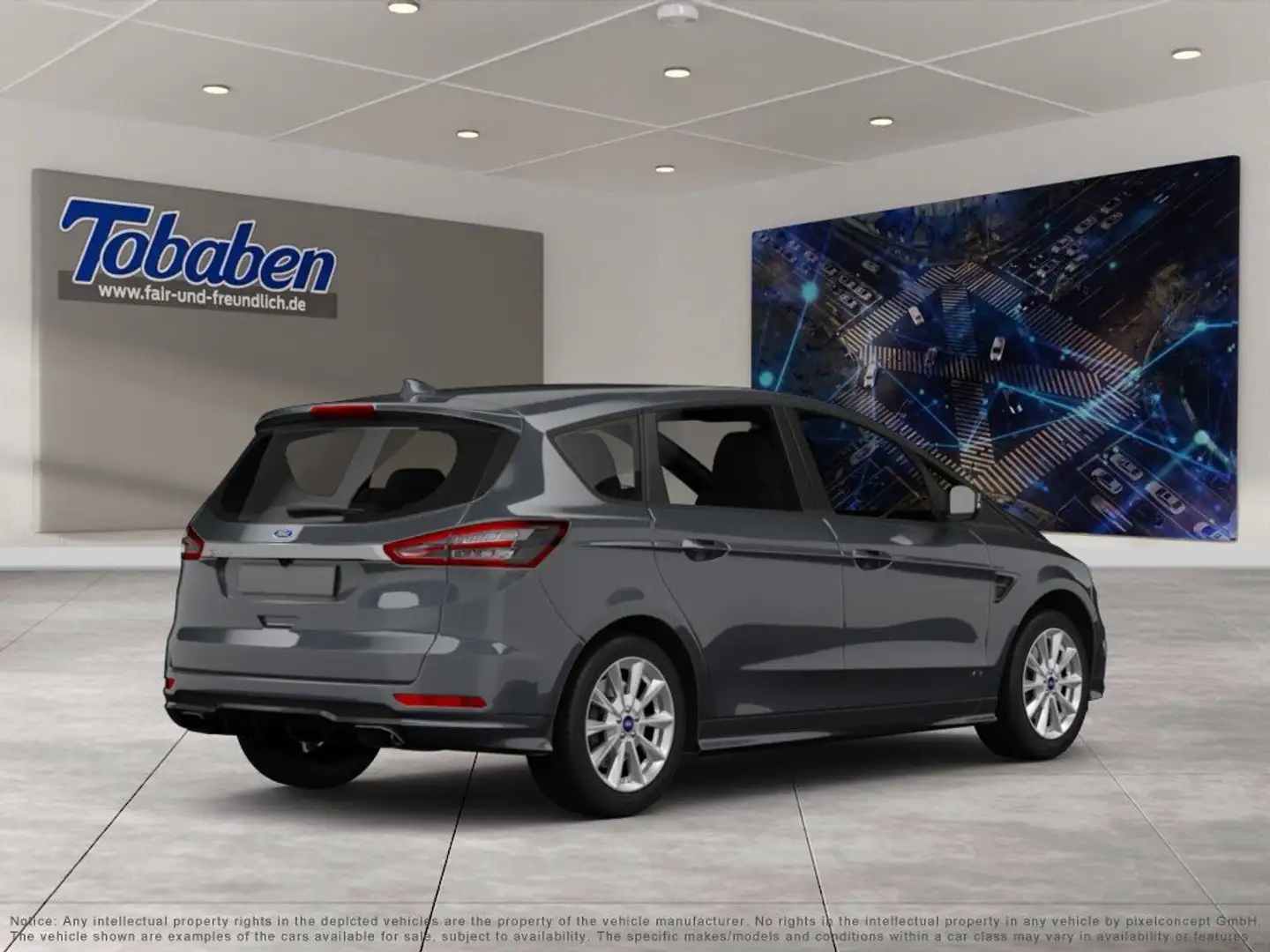 Ford S-Max 2.0 EcoBlue Vignale Start/Stopp (EURO 6d) Gris - 2