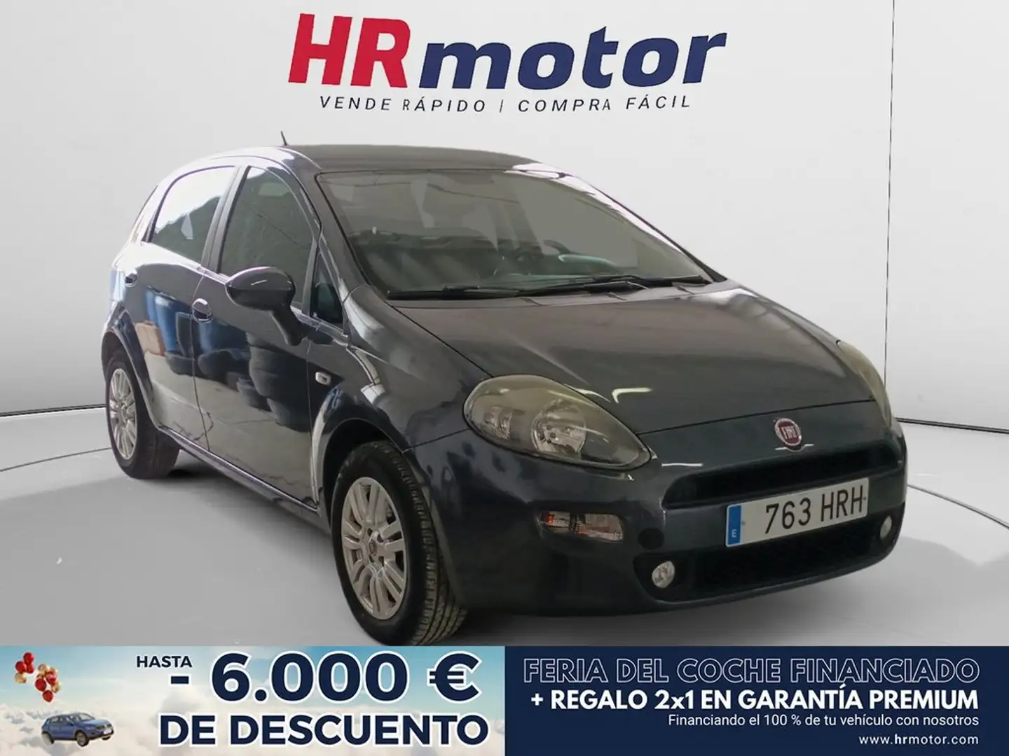 Fiat Punto Lounge Gris - 1