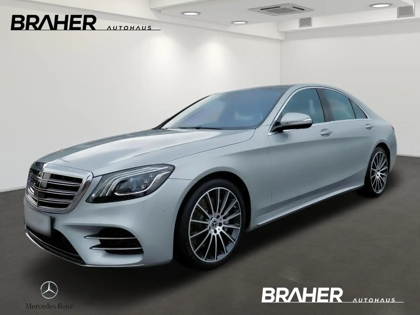 Mercedes-Benz S 400 d 4MATIC Limousine AMG Pano FAP Distr Silber - 1