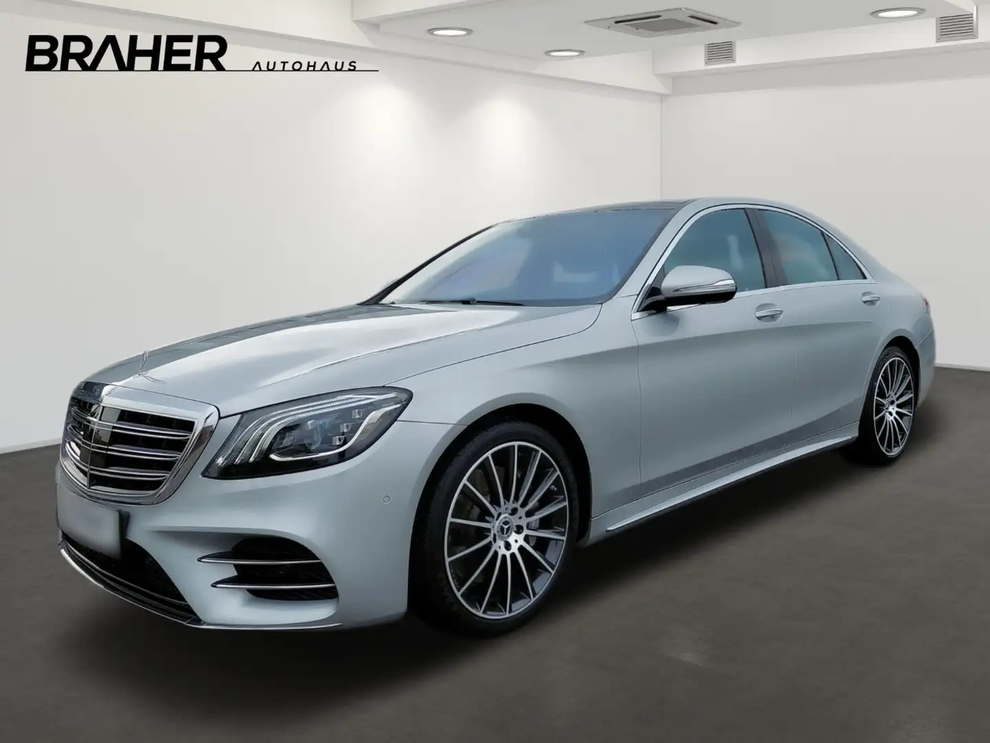 Mercedes-Benz S 400 d 4MATIC Limousine AMG Pano FAP Distr Silber - 2