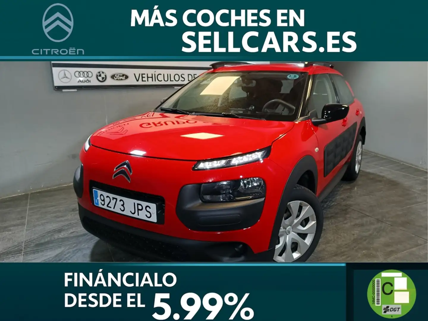 Citroen C4 Cactus 1.6 BlueHDi Feel 100 Червоний - 2