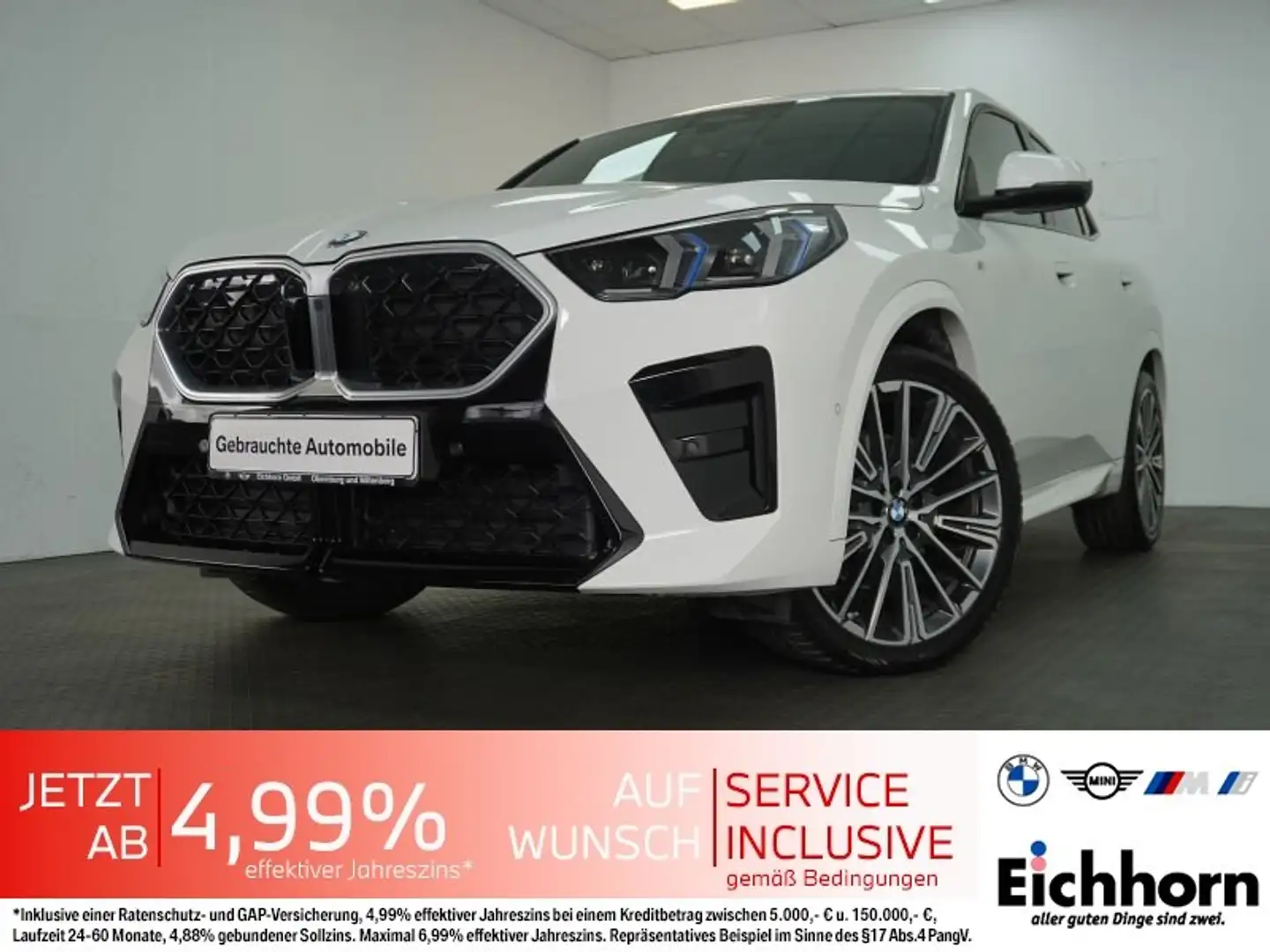 BMW X2 sDrive20i M Sportpaket HUD.NAVI.H&K HiFi.AHK Weiß - 1