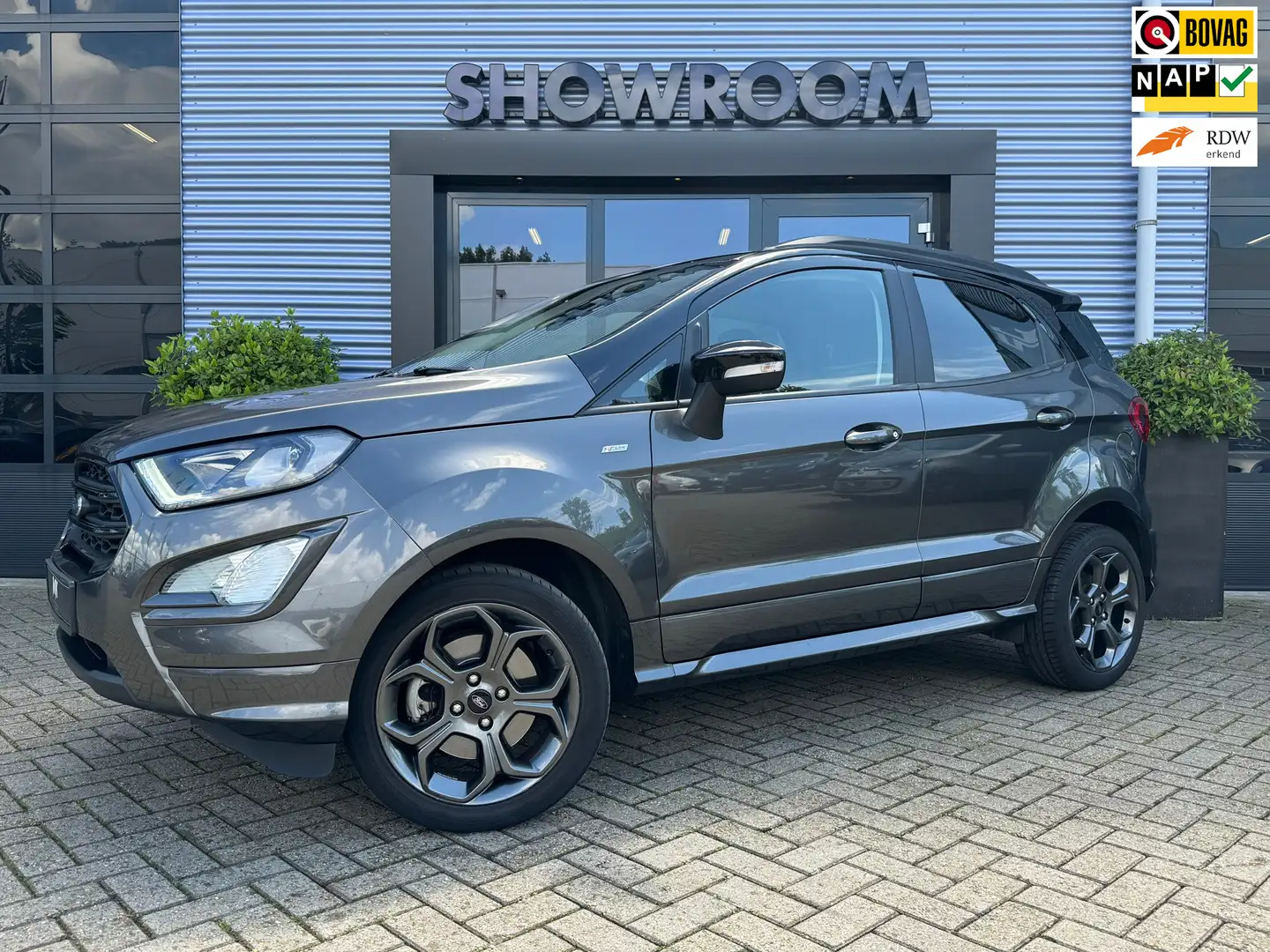 Ford EcoSport 1.0 EcoBoost ST-Line Black Cruisecontrol|Applecarp Grijs - 1