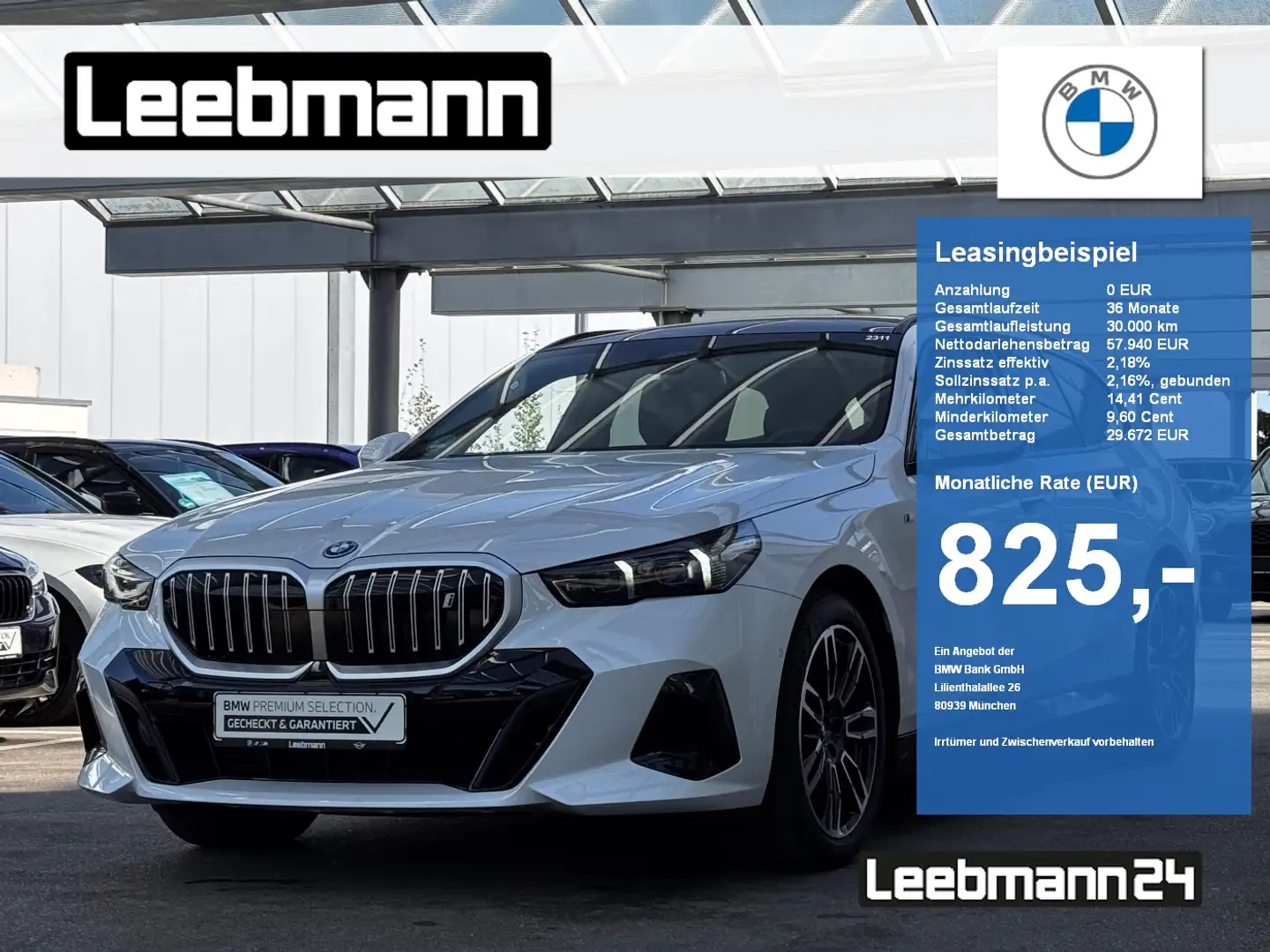 BMW i5 xDrive40 Tour. M-Sport AHK/ACC GARANTIE-01/30 Blanco - 1