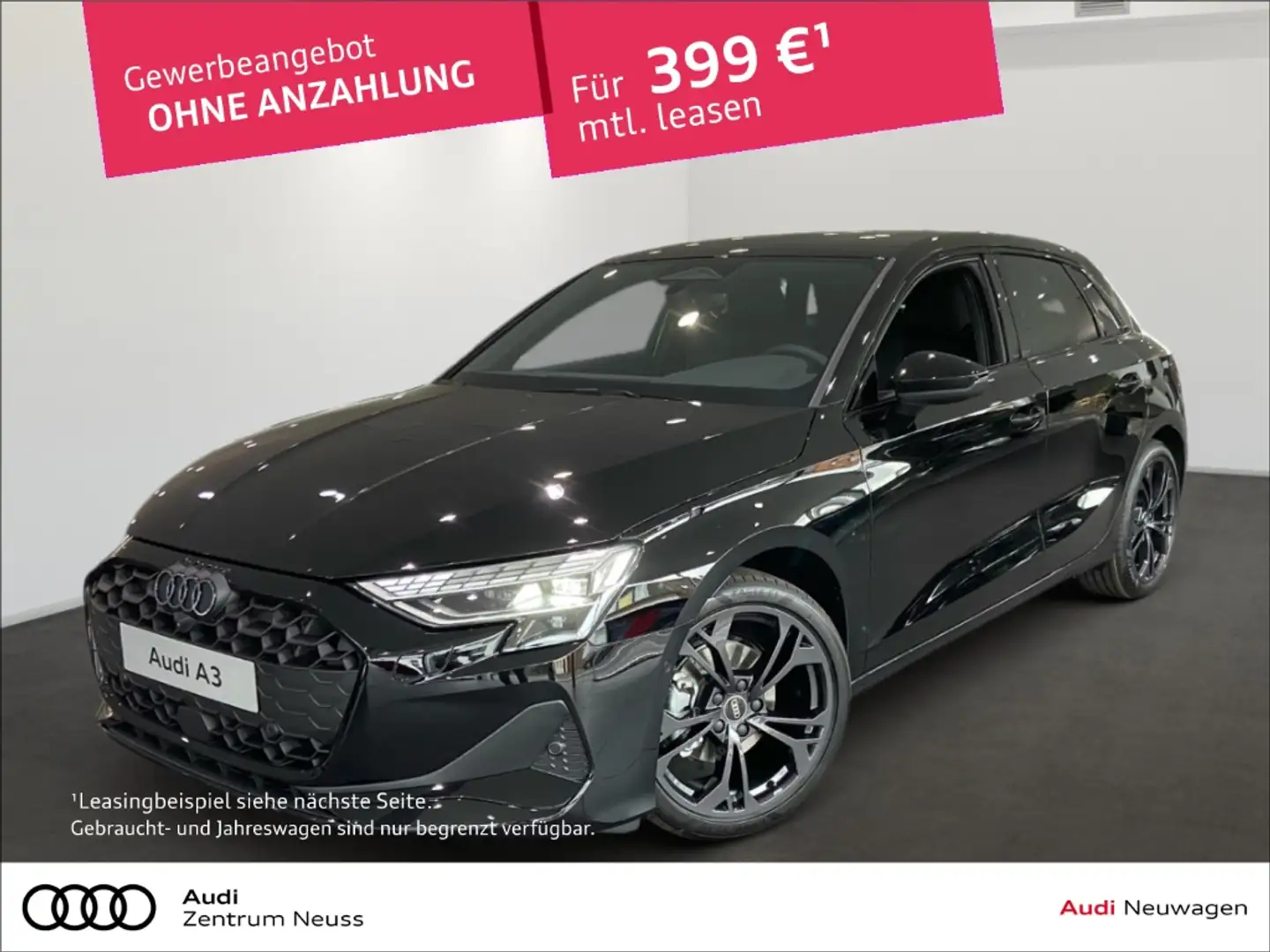 Audi A3 SPORTBACK TFSI 110kW STRONIC SONOS/360KAMERA/ACC/S Schwarz - 1