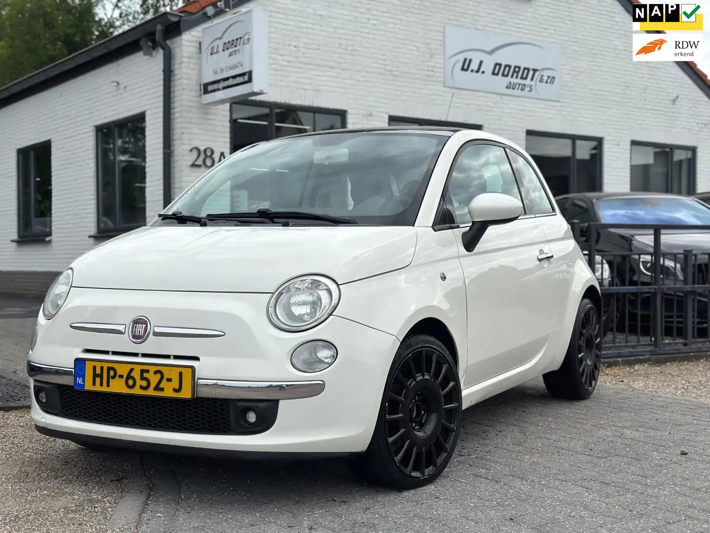 Fiat 500 1.2 Naked airco|panoramadak! Bianco - 1