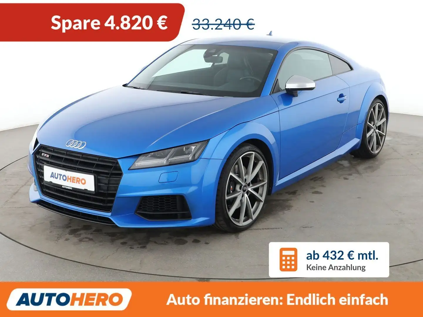 Audi TTS 2.0 TFSI quattro Coupe Aut.*NAVI*LED*TEMPO* Azul - 1