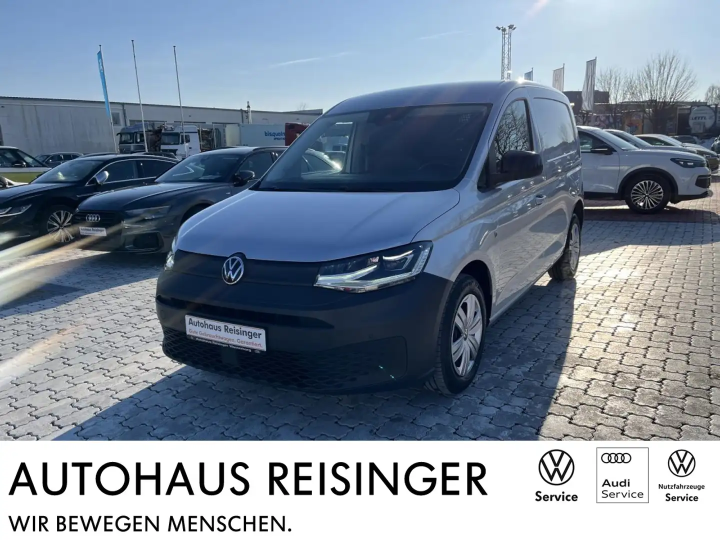 Volkswagen Caddy 2.0 TDI Cargo DSG (NAVI,LED,RearView,ALS) Klima Silber - 1