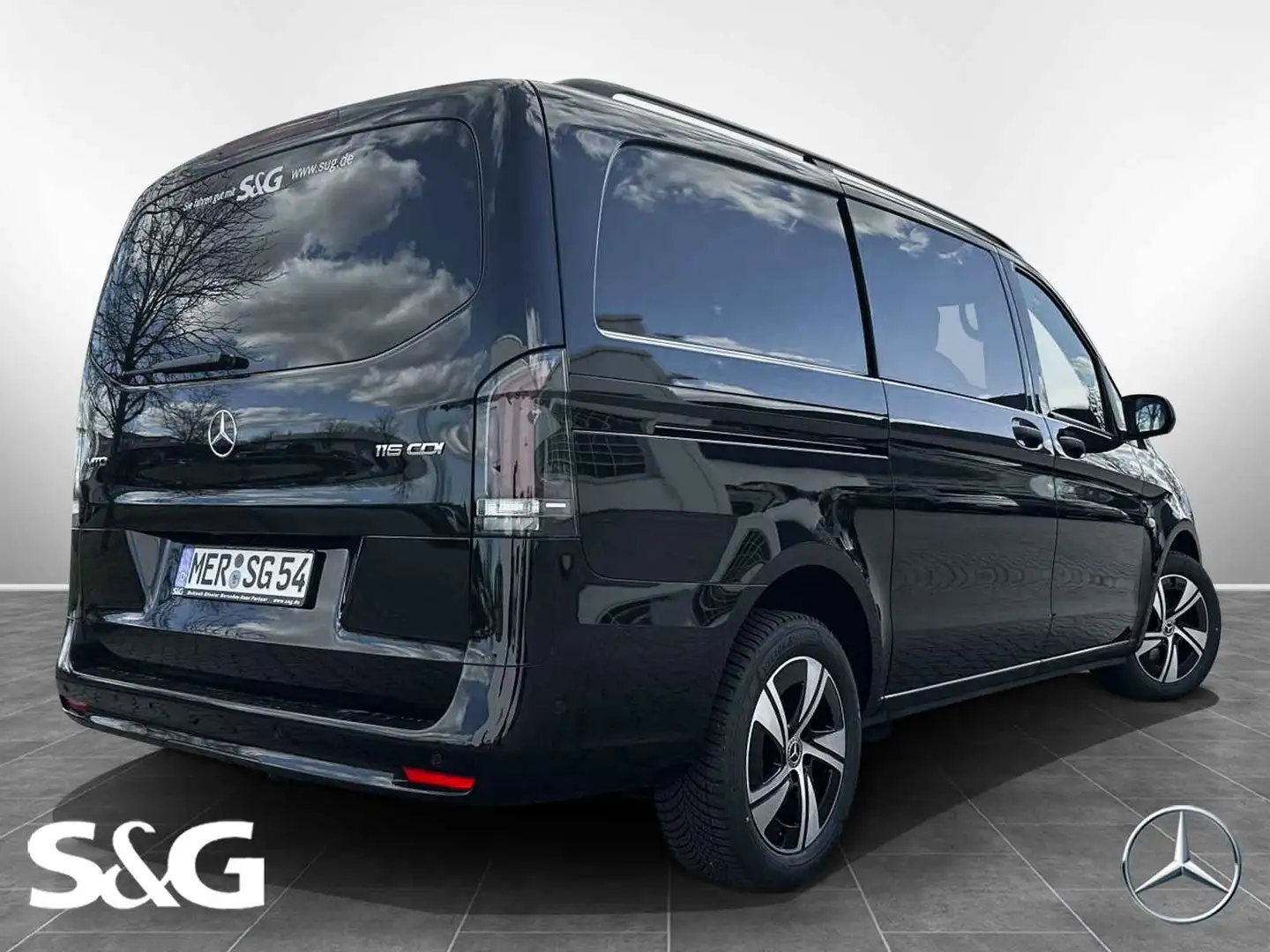 Mercedes-Benz Vito 116 CDI MX/L MBUX+RüKam+AHK+M-LED+Zuheizer Noir - 2