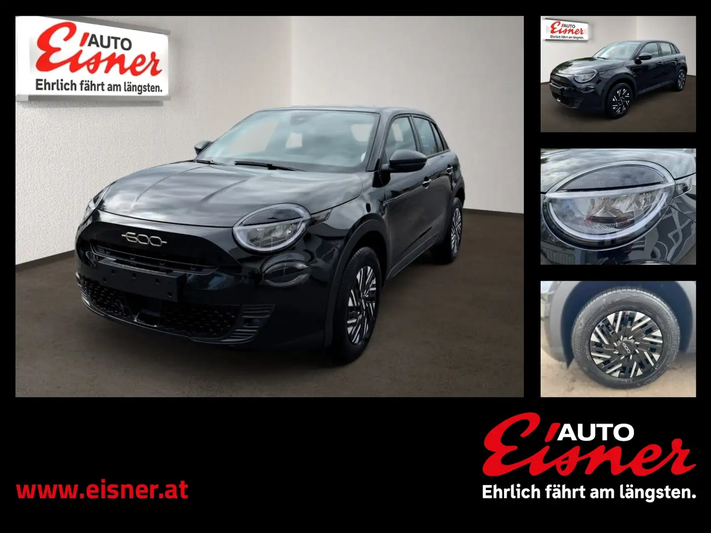 Fiat 600 HYBRID 100 EDCT Sehr gute Ausstattung ! Noir - 1