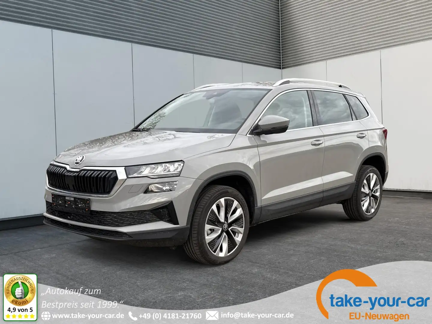 Skoda Karoq Selection AHK+el.HECKKLAPPE+KAMERA+PDC+KESSY+AC... Grau - 1