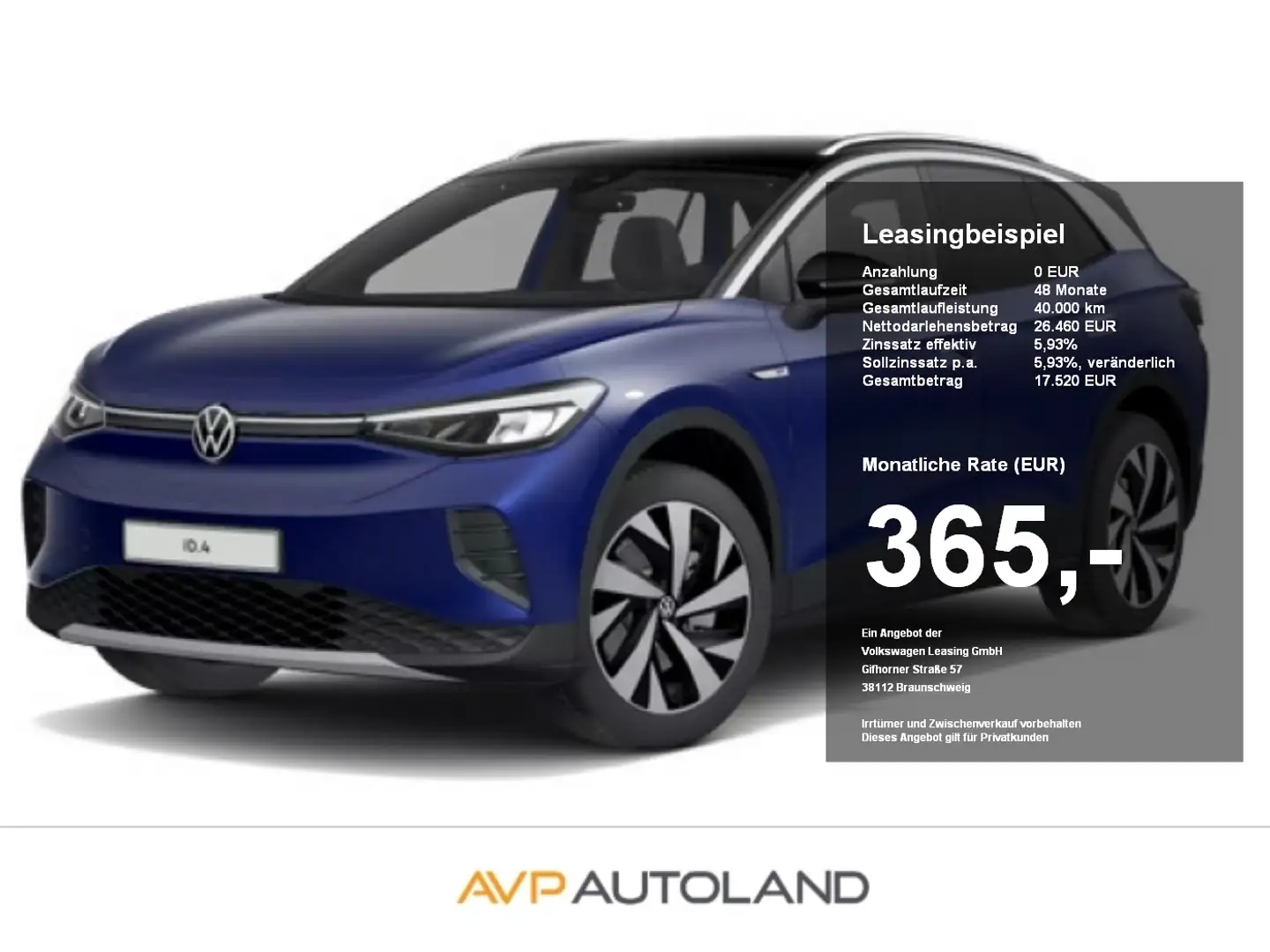 Volkswagen ID.4 Pro Performance | NAVI | AHK | WÄRMEPUMPE | Blau - 1