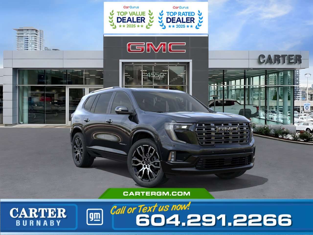 Black 2027 GMC Acadia SUV / Crossover Four-Wheel Drive 8-Speed Automatic