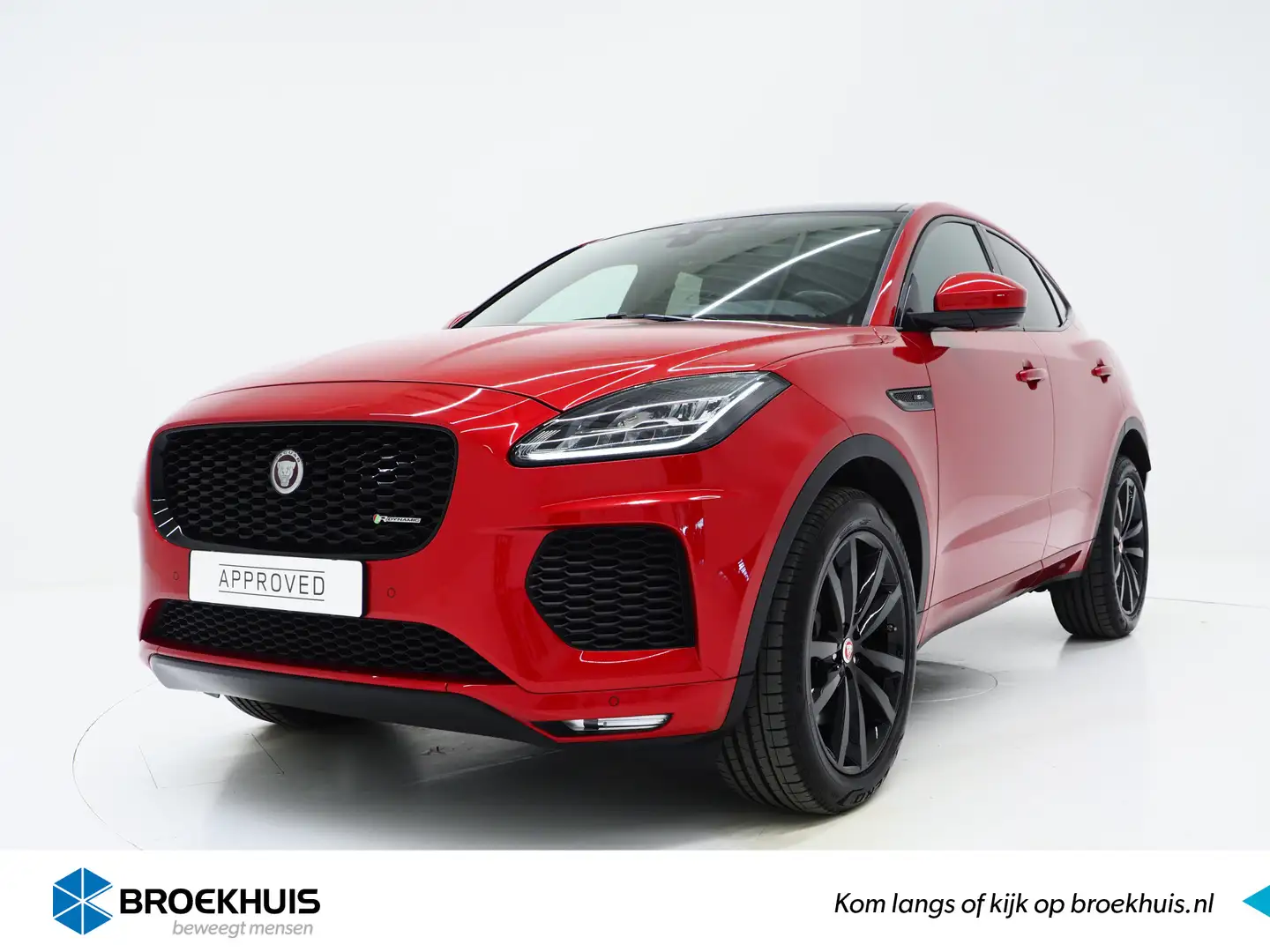 Jaguar E-Pace P200 AWD R-Dynamic S | Glazen dak | Black Pack | 2 Rood - 1