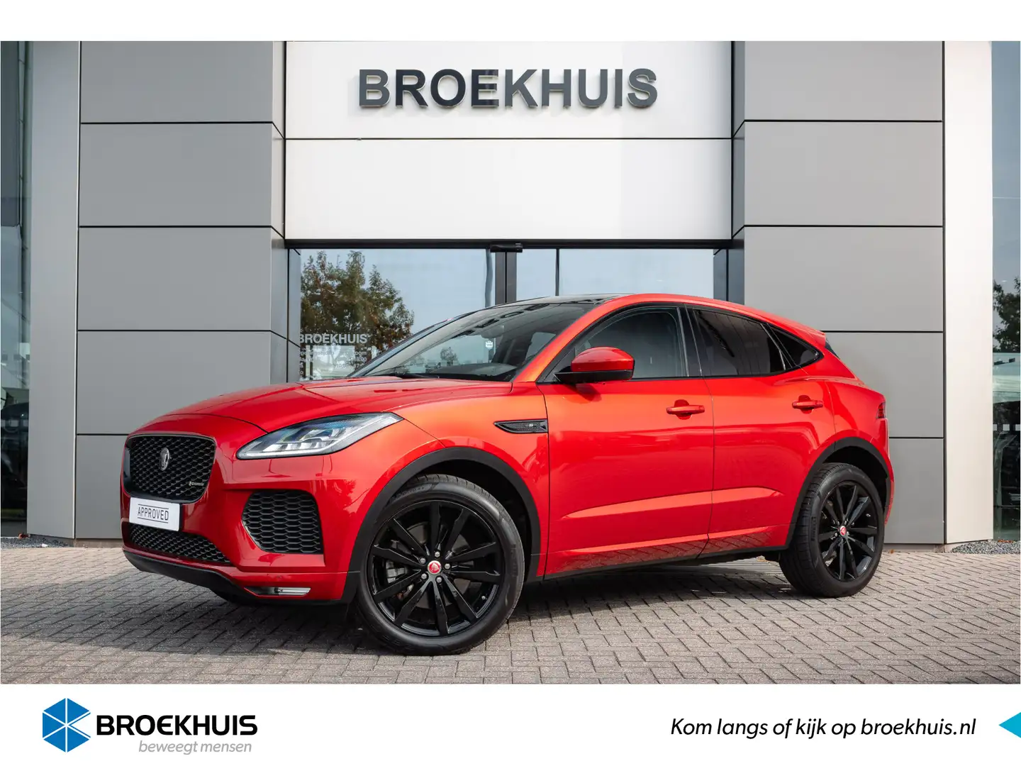 Jaguar E-Pace P200 AWD R-Dynamic S | Glazen dak | Black Pack | 2 Rood - 1