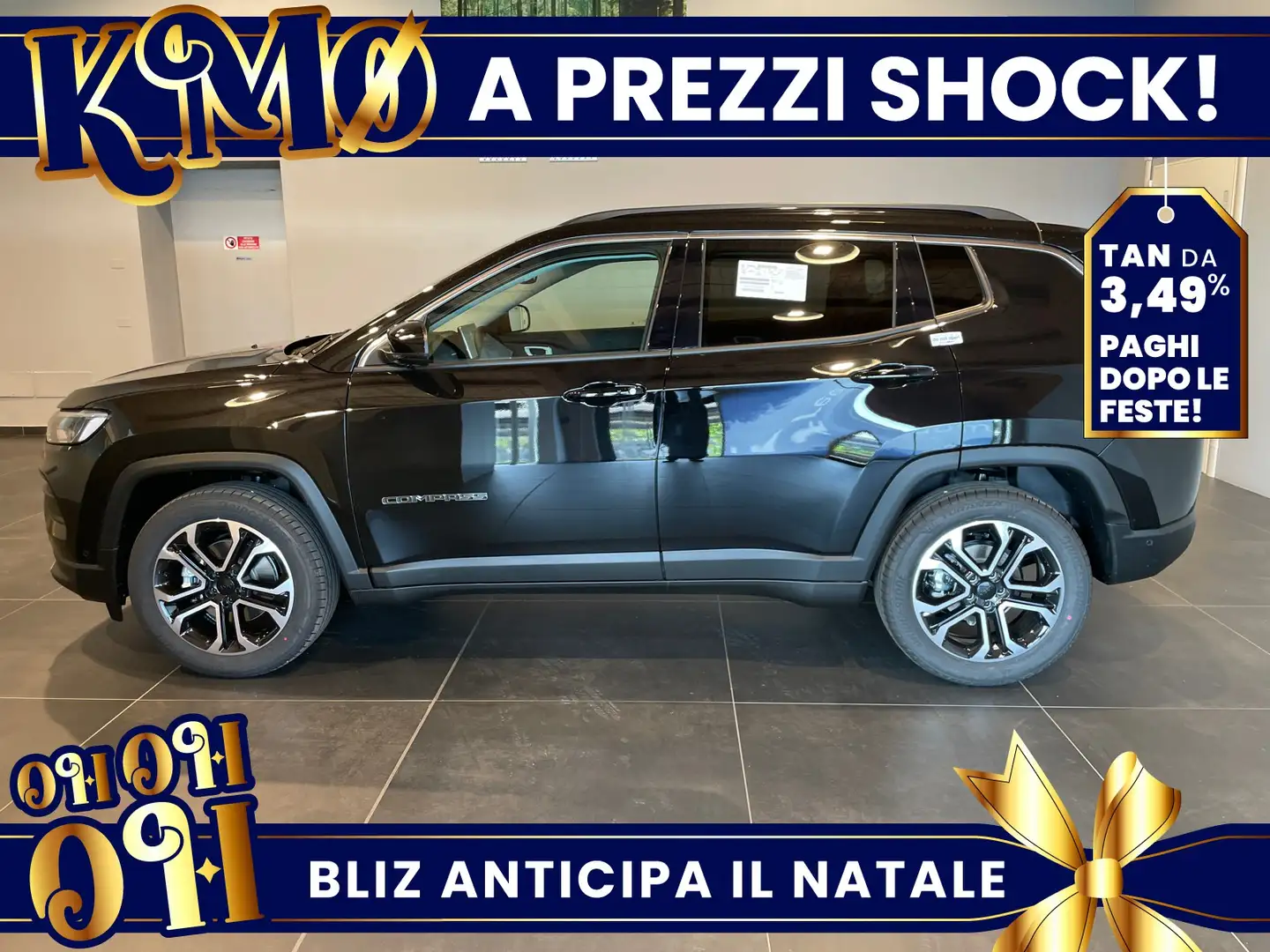 Jeep Compass 1.6 mjt limited 2wd 130cv Noir - 2