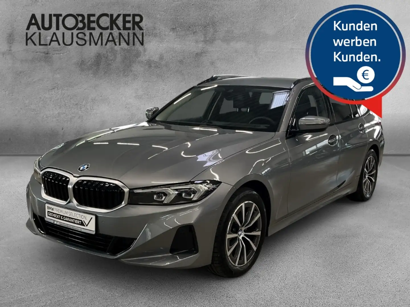 BMW 318 d TOURING AUTOMATIK LC PROF NAVI LED SPORTSITZE PD Gris - 1