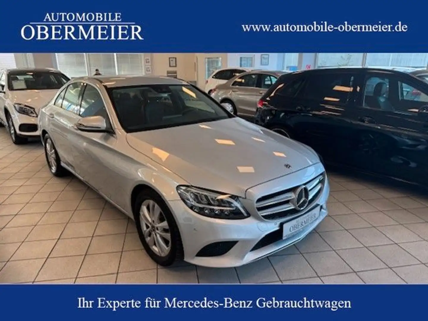 Mercedes-Benz C 180 Ava 9G-Tr. Carplay Rü-Ka TWA SHZ LED Argent - 1