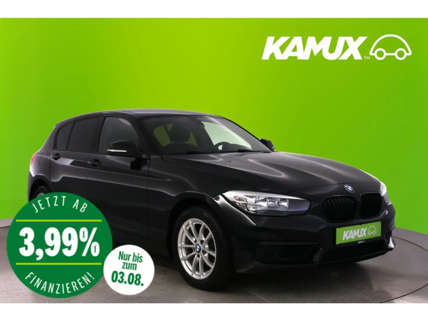 BMW 120 d Steptronic Advantage+TEMPO+SHZ+KLIMA+PDC Schwarz - 1