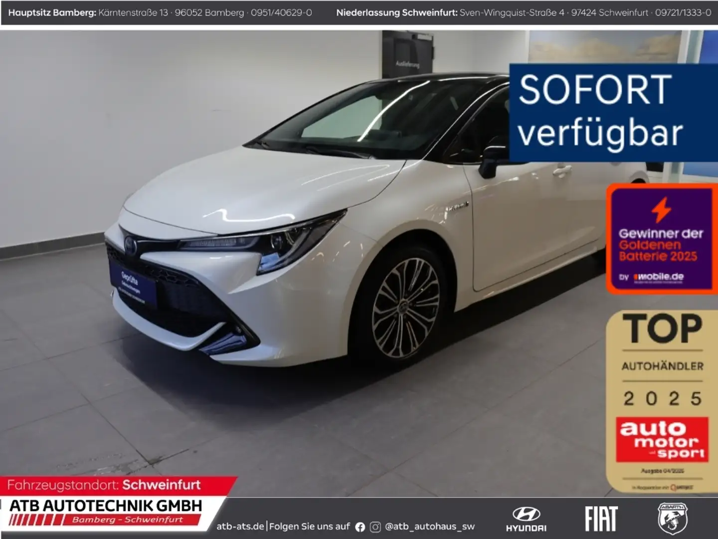 Toyota Corolla 1.8l Hybrid Team D LED SHZ LenkradHZG Blanc - 1