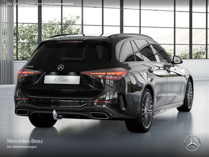 Mercedes-Benz C 200 T AMG+NIGHT+360+AHK+LED+19"+TOTW+KEYLESS+9G — photo 4