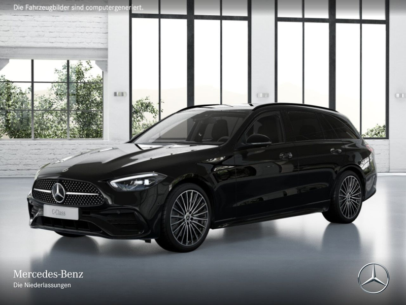 Mercedes-Benz C 200 T AMG+NIGHT+360+AHK+LED+19"+TOTW+KEYLESS+9G — photo 13