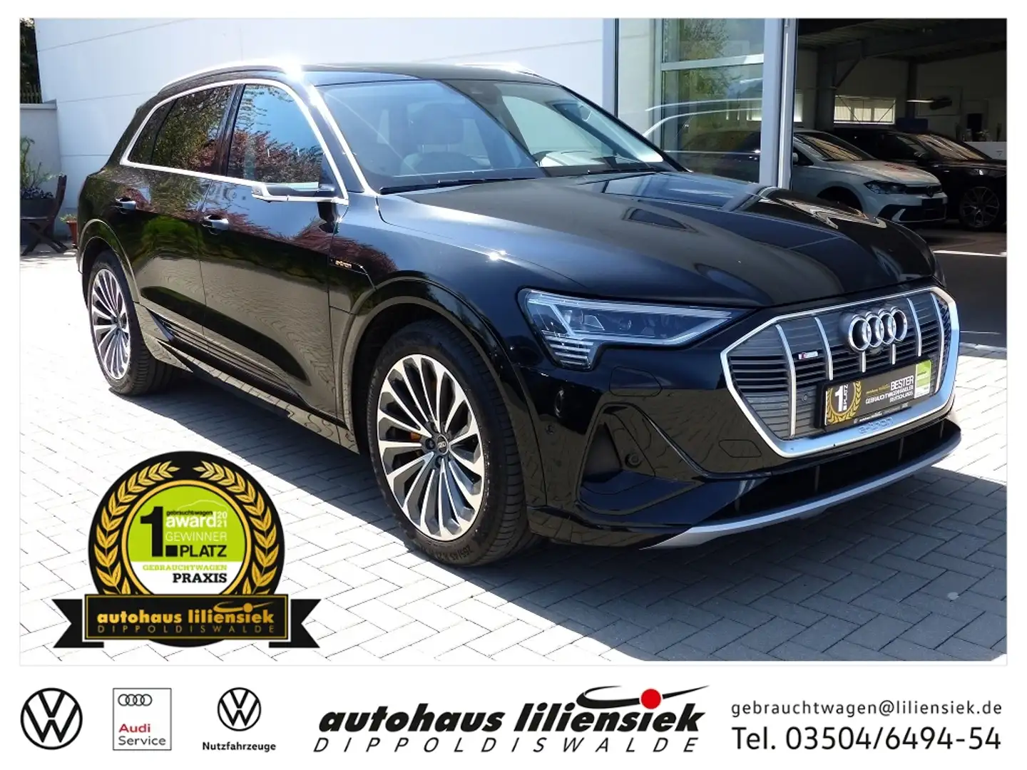 Audi e-tron 55 S-line quattro 300 KW *LED*PDC*B&O* Schwarz - 1