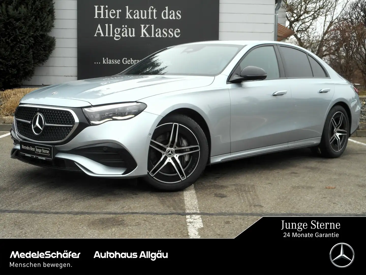 Mercedes-Benz E 450 E 450 d 4M AMG Night Premium Carbon LEDER NP100 Silber - 1