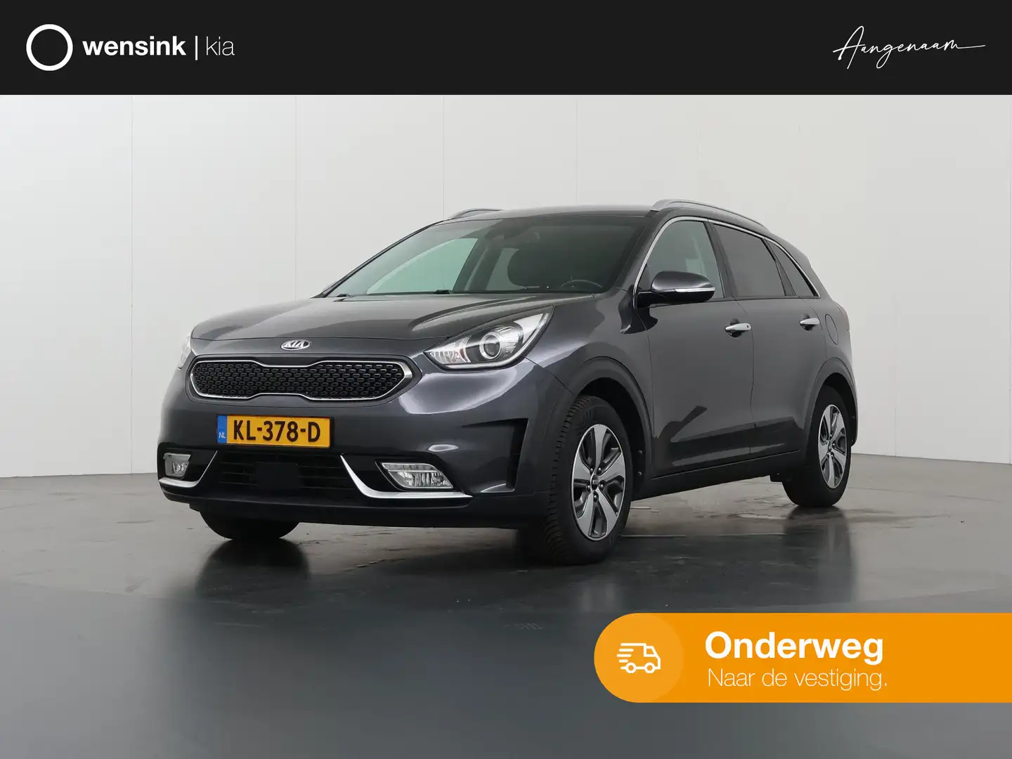 Kia Niro 1.6 GDi Hybrid BusinessLine | Trekhaak | Lederen B Szary - 1