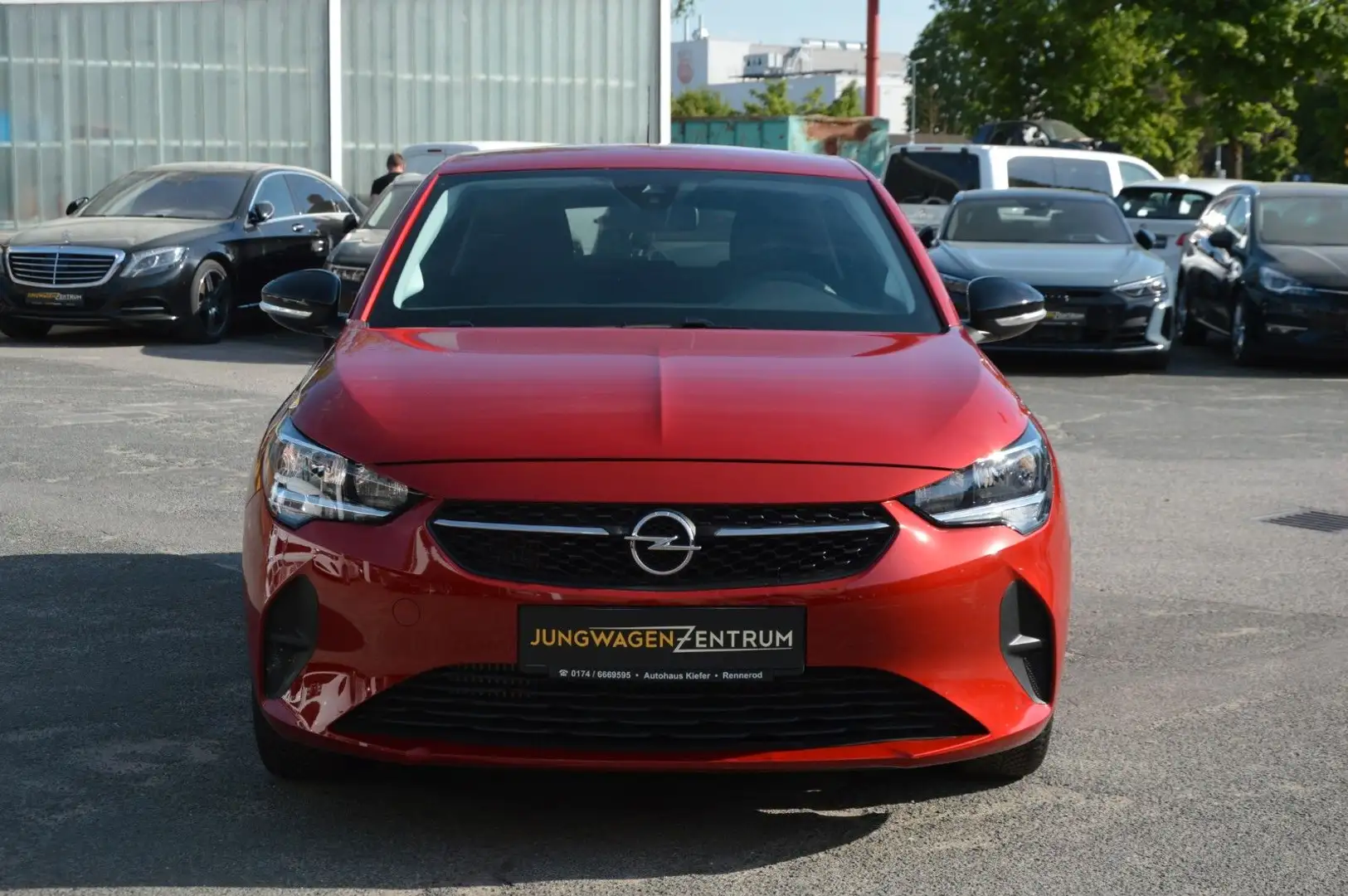 Opel Corsa F 1.2 PDC"KLIMA"1-HAND Rojo - 2