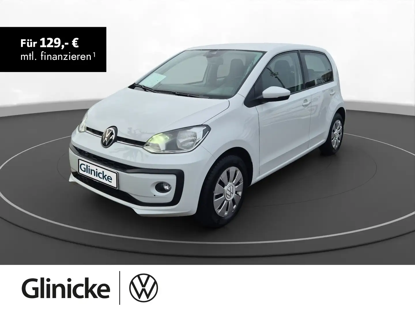 Volkswagen up! 1.0 Klima DAB+ Winter Paket Isofix Weiß - 1