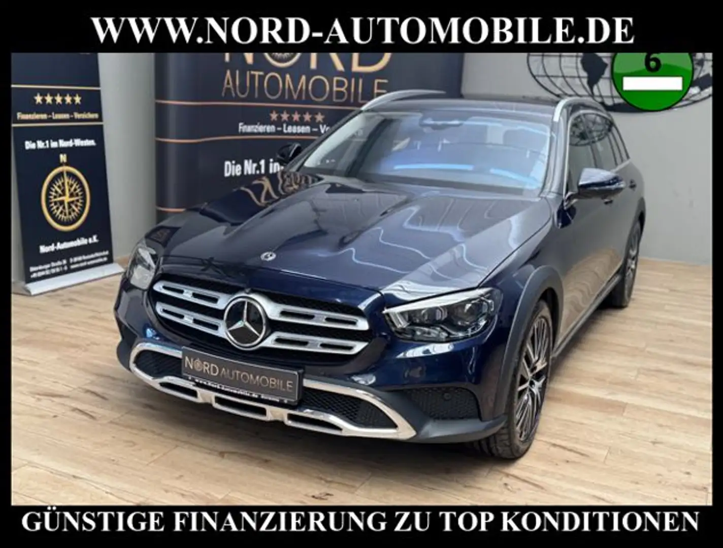 Mercedes-Benz E 400 d T 4M All-Terrain *Distro+*AHK*Luft*StHz* Niebieski - 1