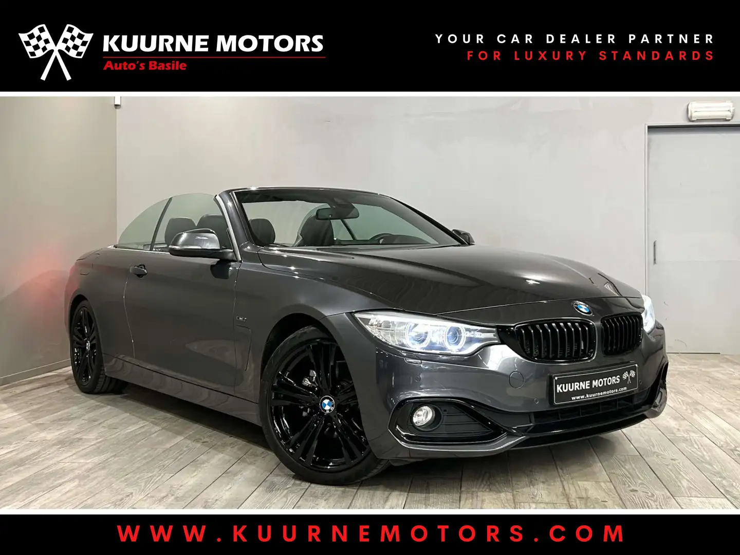 BMW 420 dA Cabrio Sport Alu19\/Cam/GpsPro/Bt *1j garantie* Gris - 1