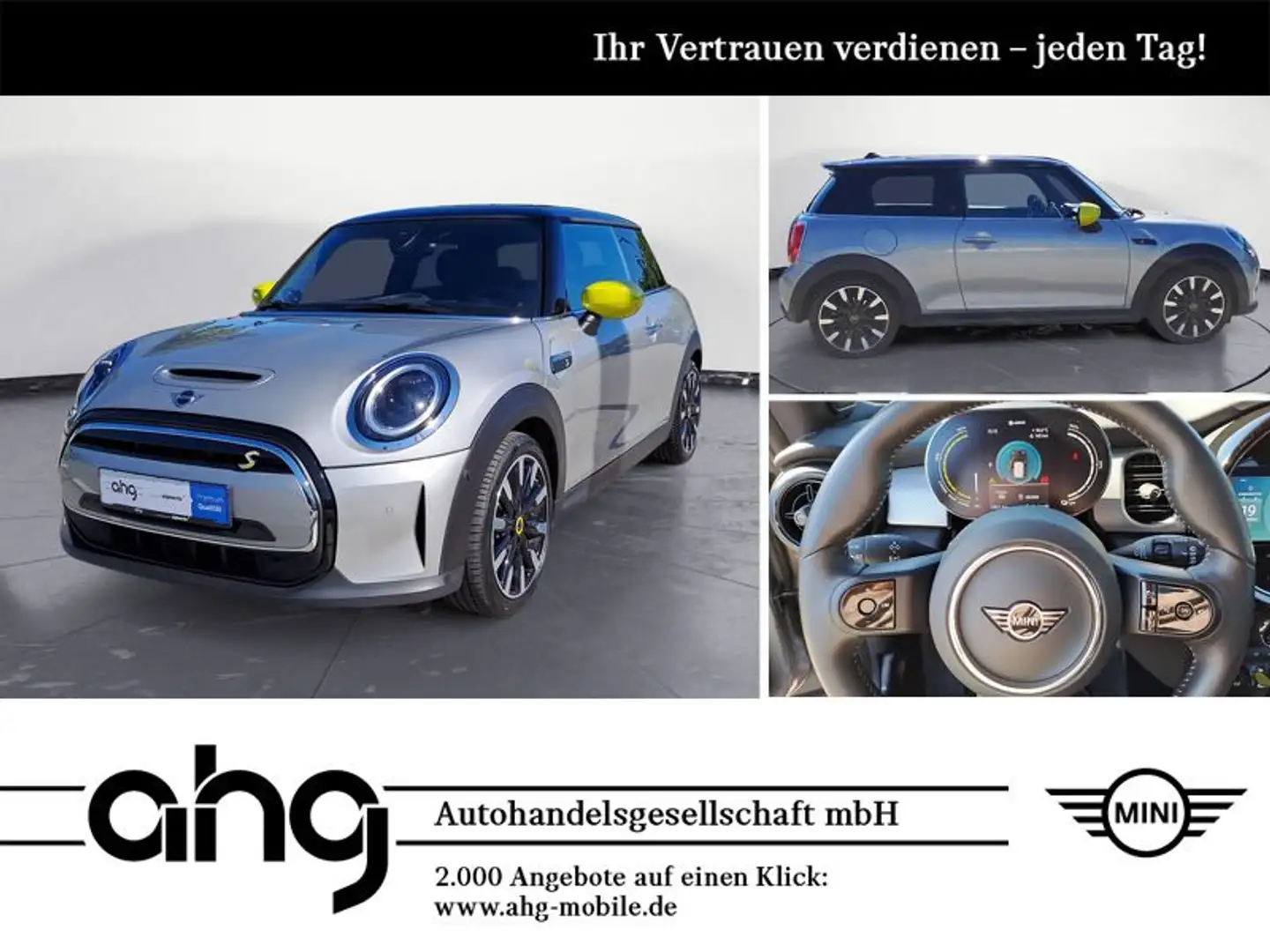 MINI Cooper SE . 3-Türer *PremiumPlus*Navi*LED*PDC*SHZ Silber - 1