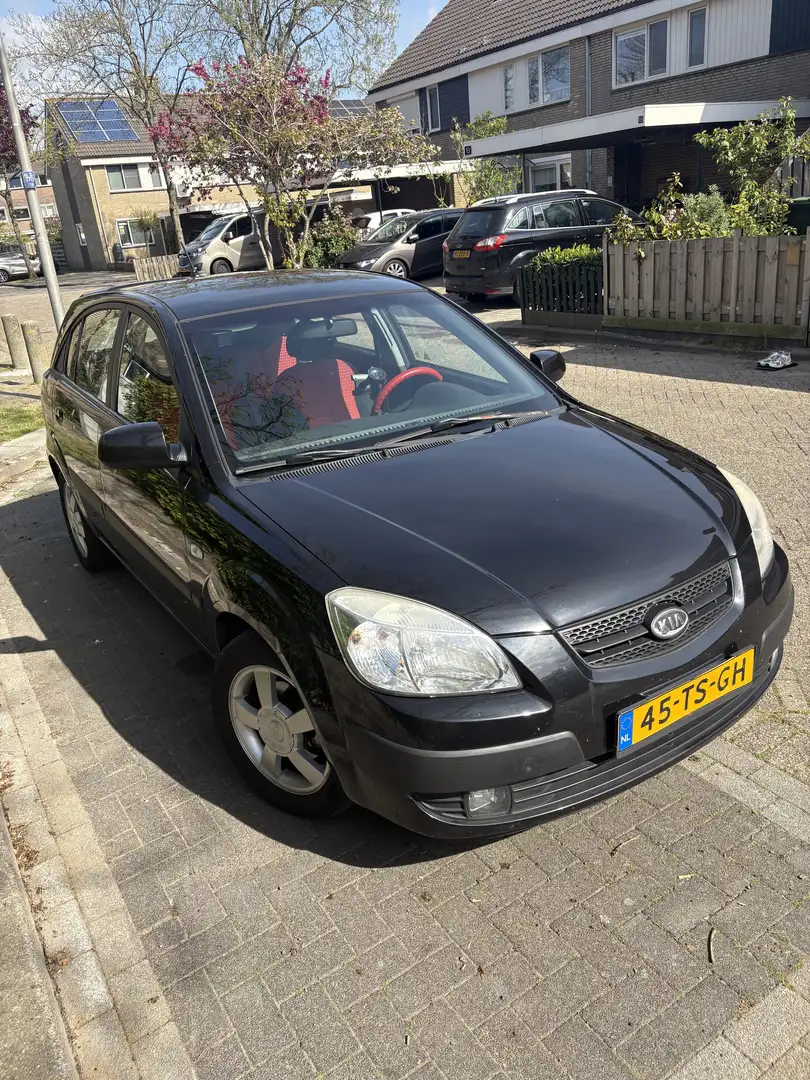 Kia Rio 1.6 CVVT X-treme + Airco! Negro - 2