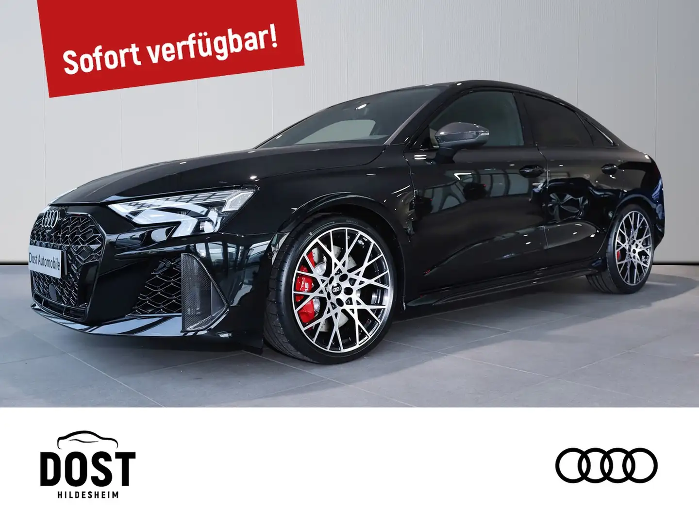 Audi RS3 RS 3 Limousine S tronic NAVI+PANO+RS ABGAS+LEDER Schwarz - 1