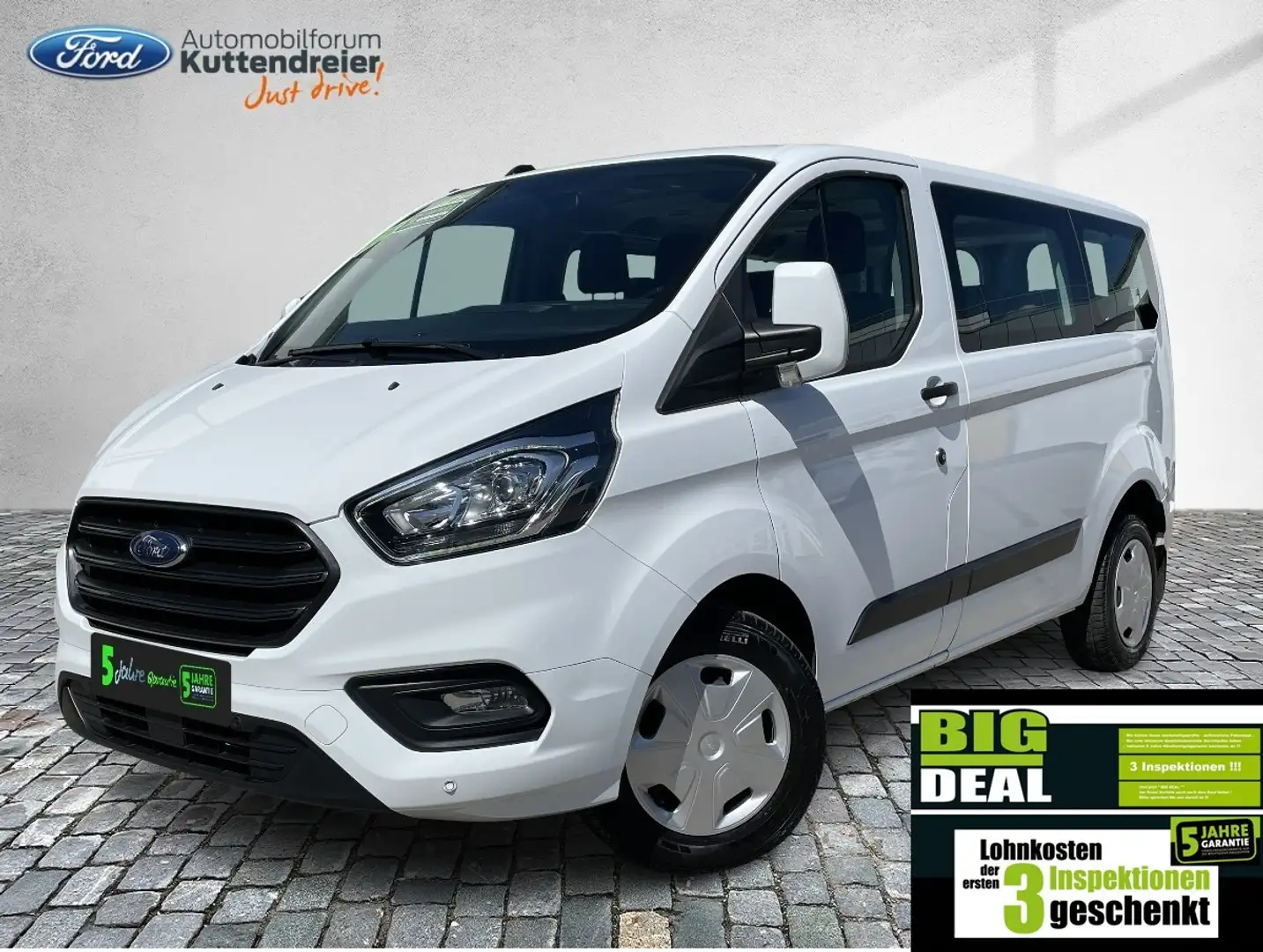 Ford Tourneo Custom Transit  Kombi L1 Trend Klima 9-S. Weiß - 1