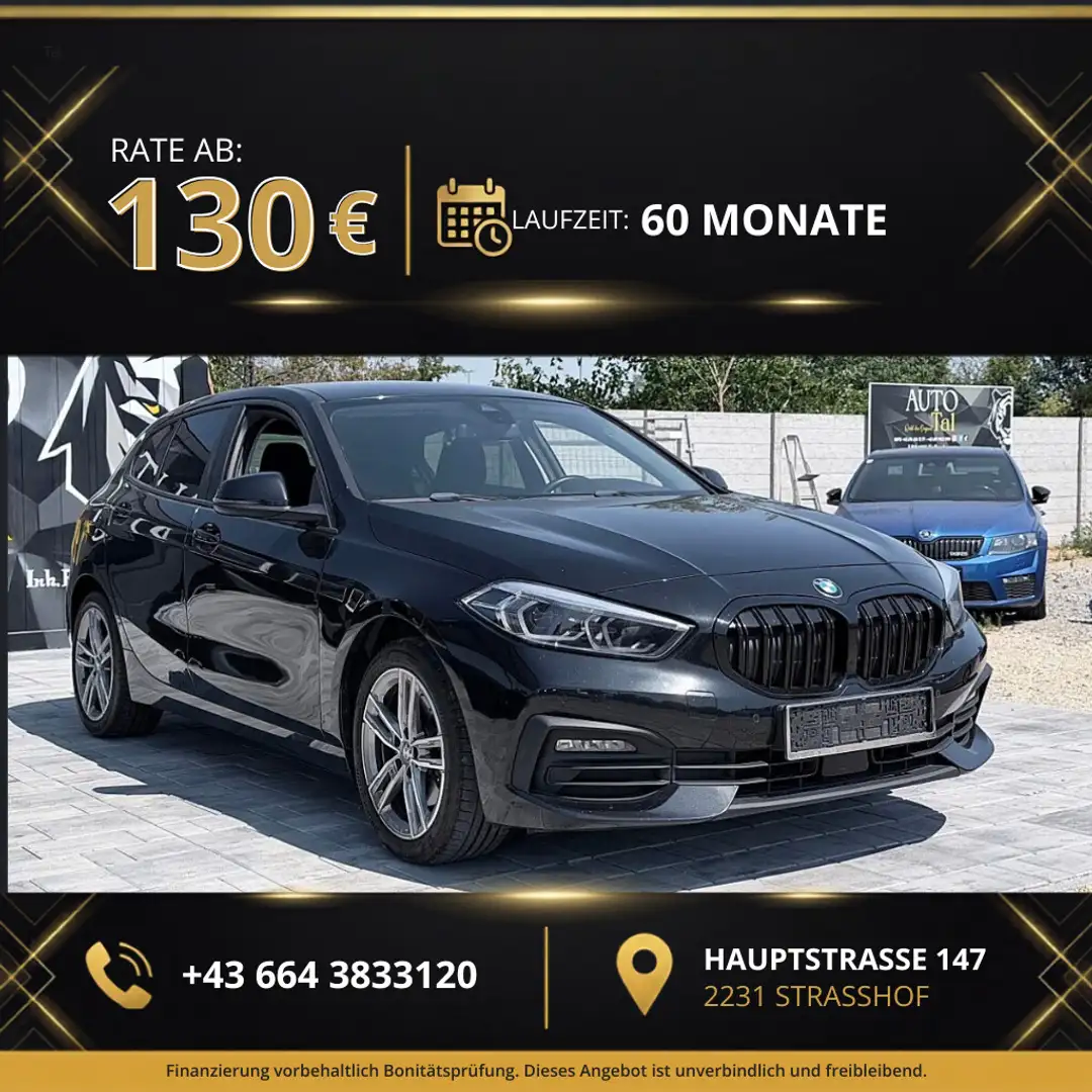 BMW 116 d Schwarz - 1