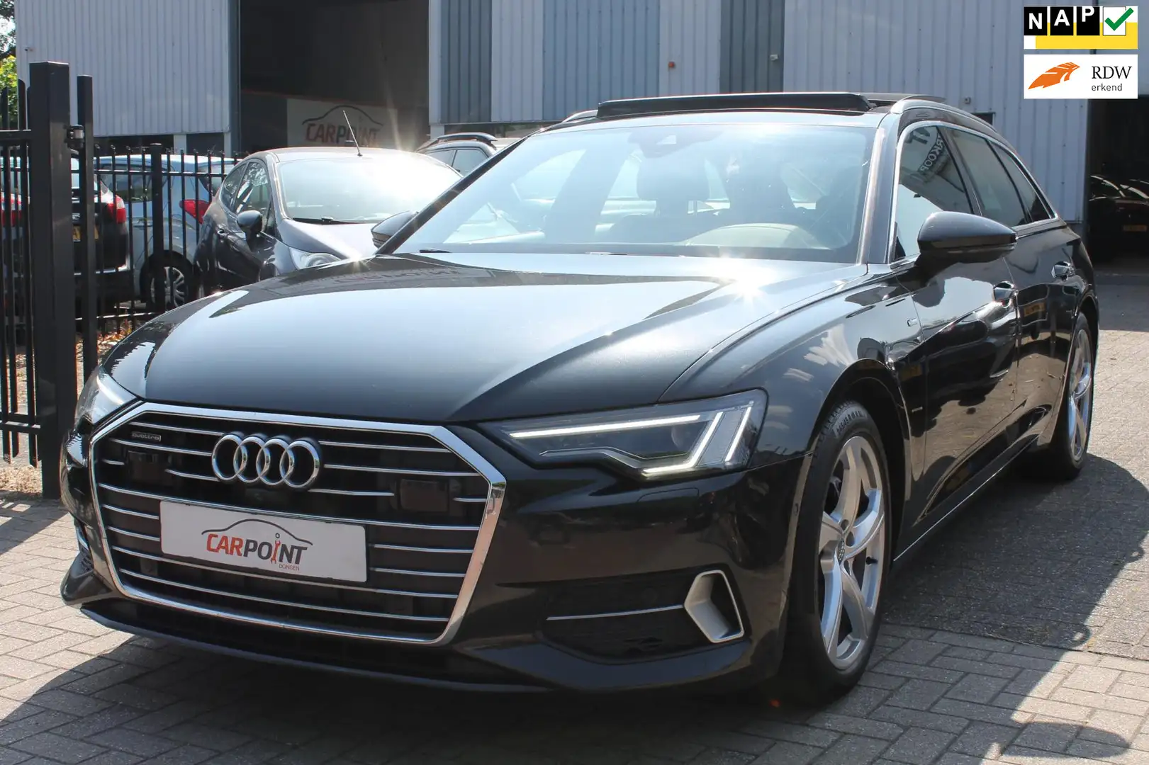 Audi A6 Avant 45 TFSI quattro S-Line Pano 360 ACC Leer Zwart - 1