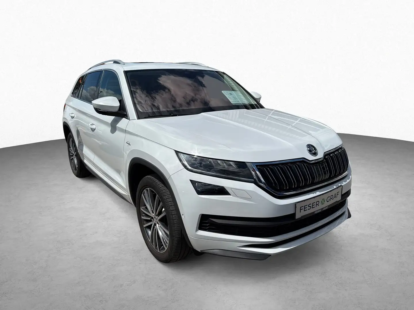 Skoda Kodiaq L&K 4x4 2.0 TDI Leder Panorama Digital C. Weiß - 2