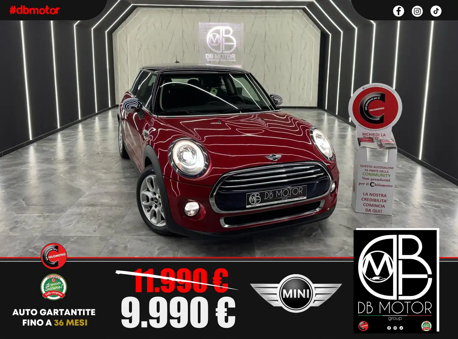 MINI Cooper D Mini 1.5 Cooper D 3p auto Rosso - 1