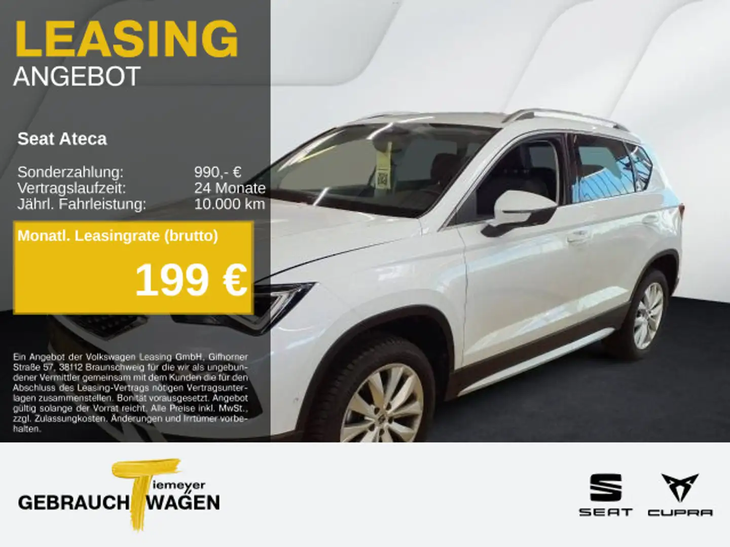 SEAT Ateca 1.5 TSI DSG X-PERIENCE SIDE-ASSIST AHK eKL Weiß - 1