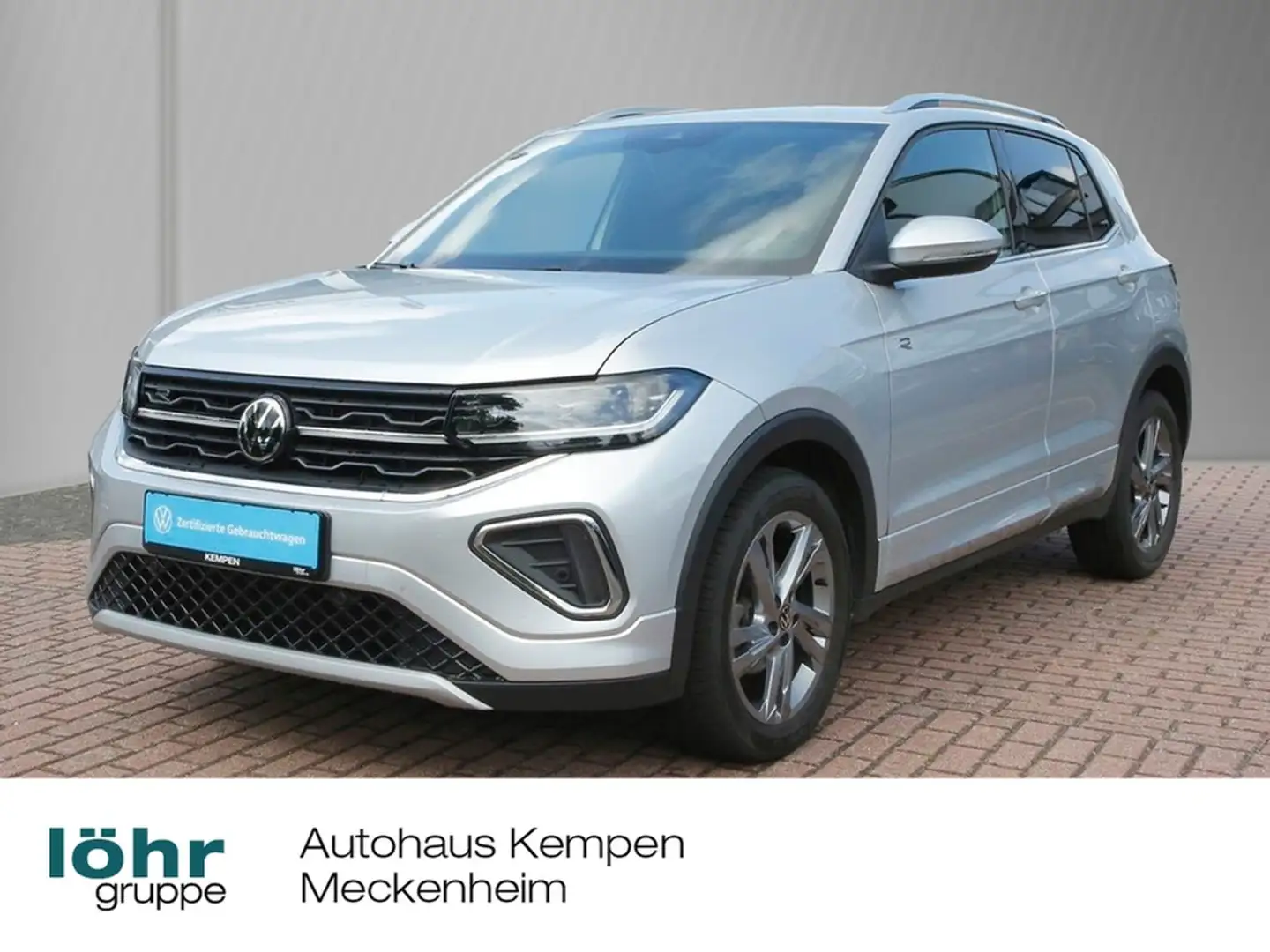 Volkswagen T-Cross 1.5 TSI DSG R-Line AHK Navi+VC ACC RFK+PDC Matr... Silber - 1