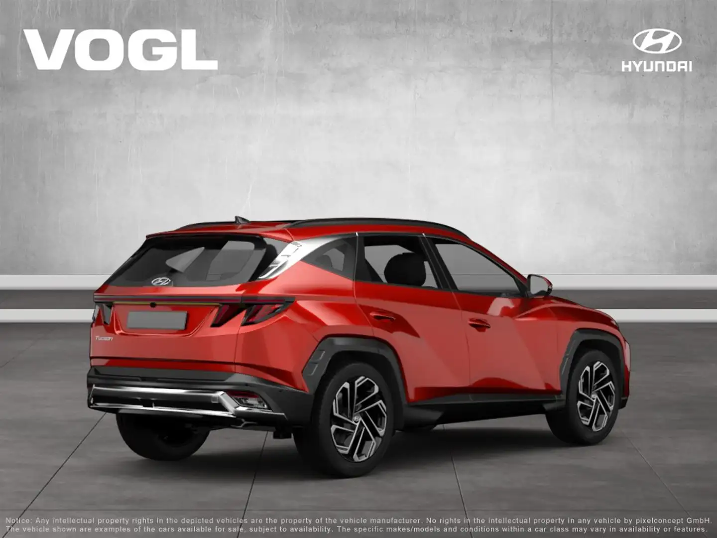Hyundai TUCSON FL MY25 1.6 T-GDI 160PS DCT 4WD TREND LED Rosso - 2