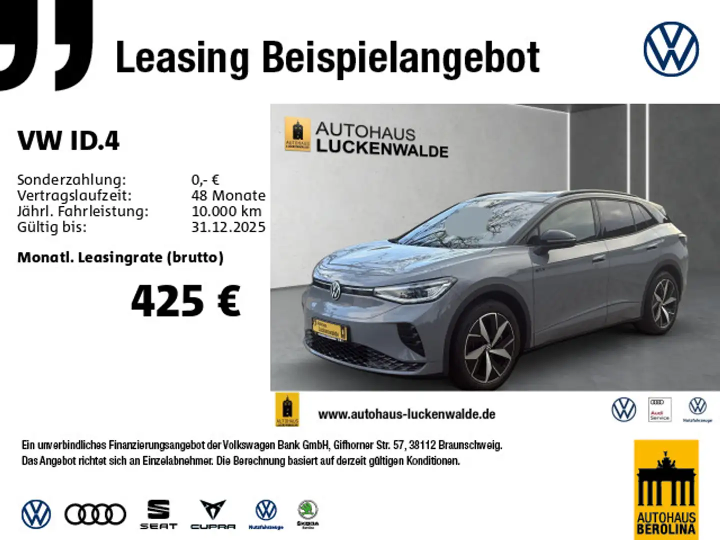 Volkswagen ID.4 GTX *PANO*IQ-MATRIX*ACC*AR-HuD*R-CAM*NAV* Grigio - 1